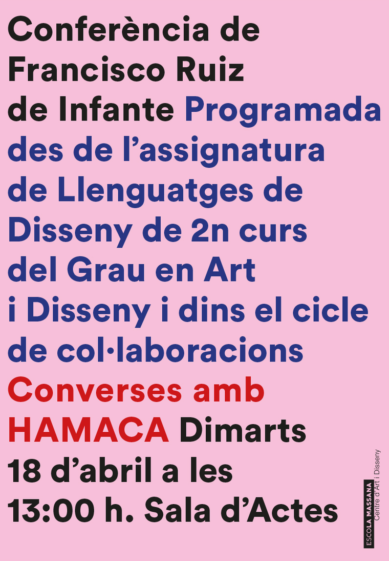 Cartell conferència Francisco Ruiz