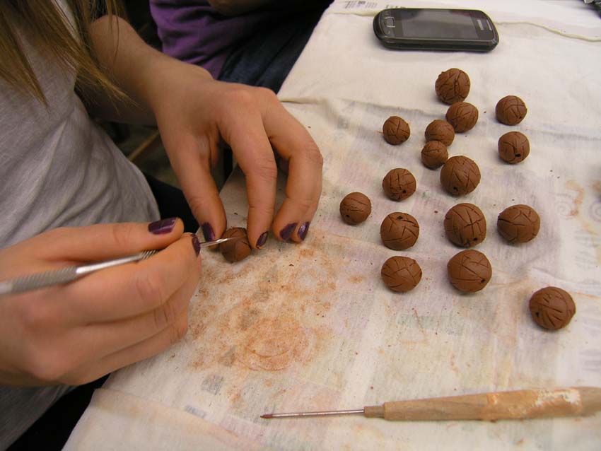 Trabajos de cerámica en la Massana