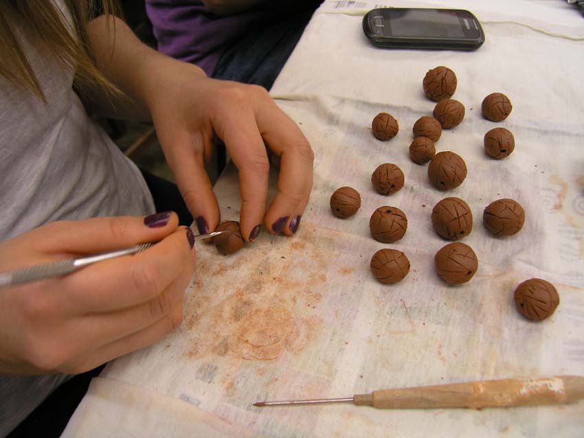 Treballs de ceràmica a la Massana